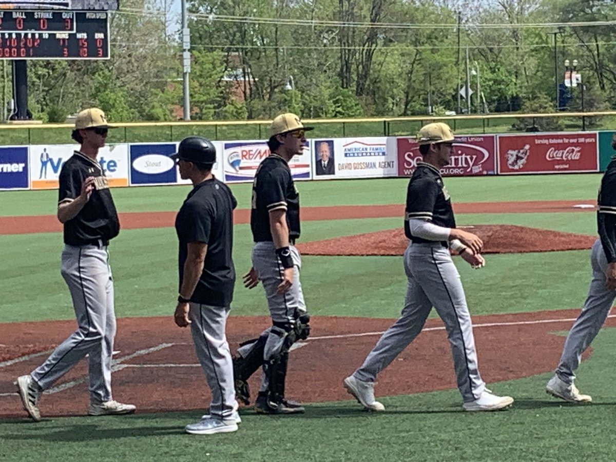 Spartans with the W beating Bluffton 11-3 bombing 3 HRs and Ty Lawson going the distance with the complete game on the bump!!  Play again at 4:30 against the #1 seed Franklin Grizzlies!! <a href="/ggleason111/">ggleason11</a> <a href="/MUspartanbase/">Manchester University Baseball</a>