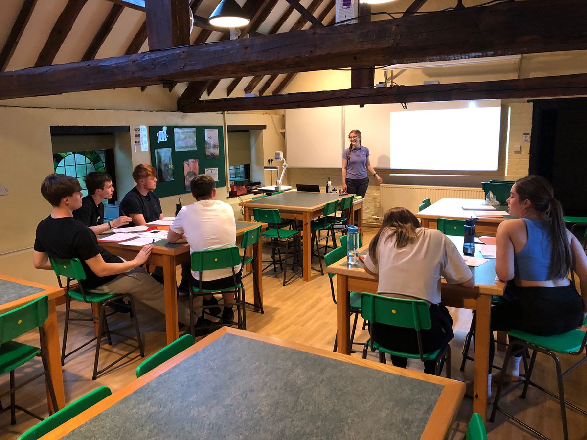 Year 12 are at the 
<a href="/CranedaleCentre/">Cranedale Centre</a>
 in North Yorkshire this week completing a range of fieldwork activities as part of their A Level course 🌍 Time spent in the field study classroom is important in reflecting on the day’s learning 📋🖊️ #Geography #ALevel #Fieldwork #Education