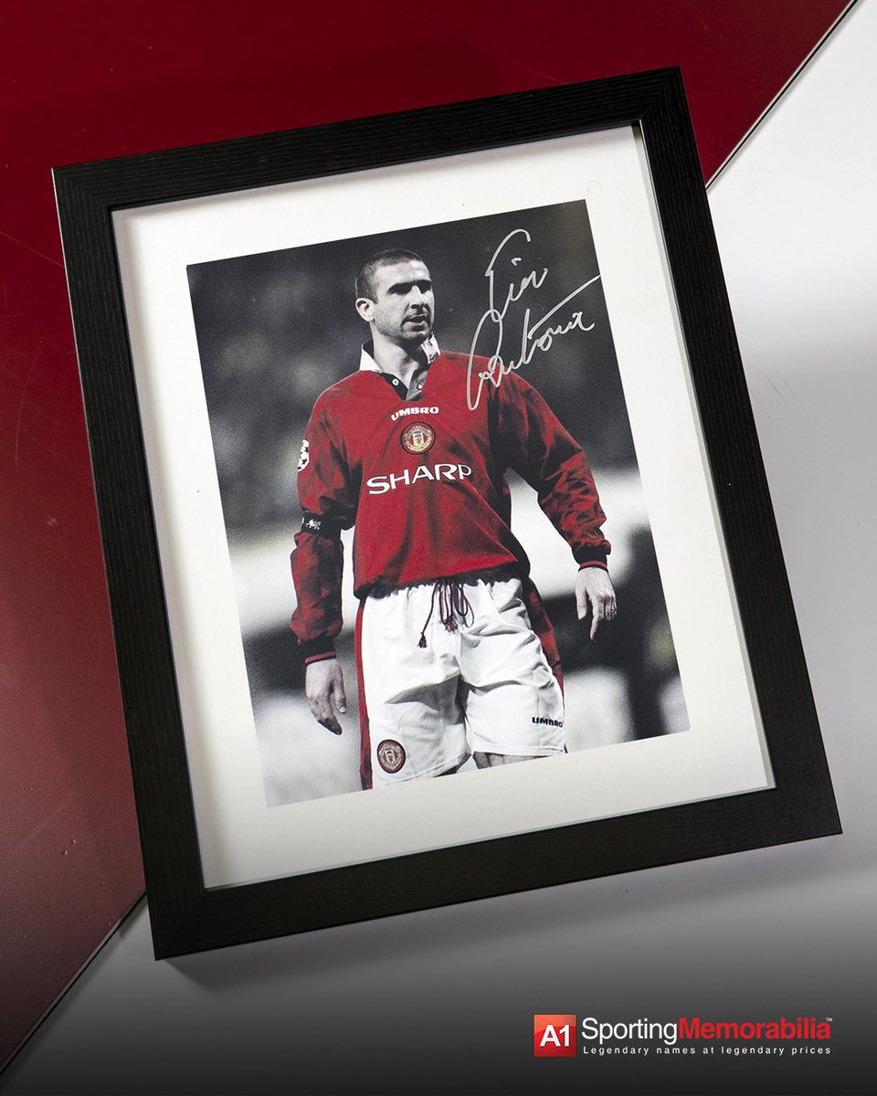 On this day in 1999 Eric Cantona played his final competitive game for Manchester United – his retirement came as a complete shock to all! . . #A1SportingMemorabilia #Signed #Memorabilia #Cantona #EricCantona #MUFC #ManUnited #ManUtd #OldTrafford