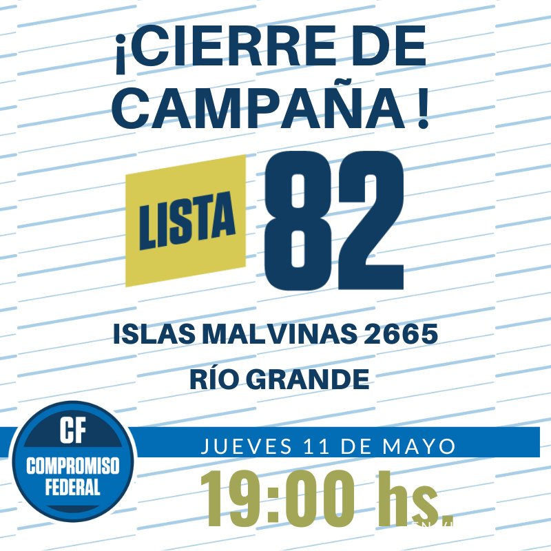 MoisesSolorza's tweet photo. #La82 Éste Jueves 11 de Mayo a las 19 hs. te esperamos para que juntos realicemos el cierre de la campaña electoral de la #Lista82
👉🏼 ¡Te esperamos! @angelfretestdf @CalidadTDF @gabmariotto @Ruloquiroga64 @sur54 @ZetaOrlando @AliciaCastroAR @JoseBarretta @josesantanatdf https://t.co/mx6HEwJBMU