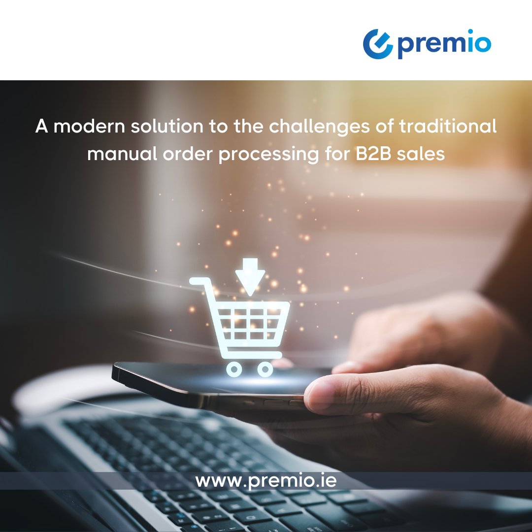 premiob2b's tweet photo. Are you still relying on your sales Reps? 
Premio is a modern solution to the challenges of traditional manual order processing for B2B sales.
Unlock online sales with Premio, custom built around the needs of wholesalers and distributors. 
https://t.co/iSzVK3i7qa 
#b2b #ecommerce https://t.co/FNAqiqyTcd