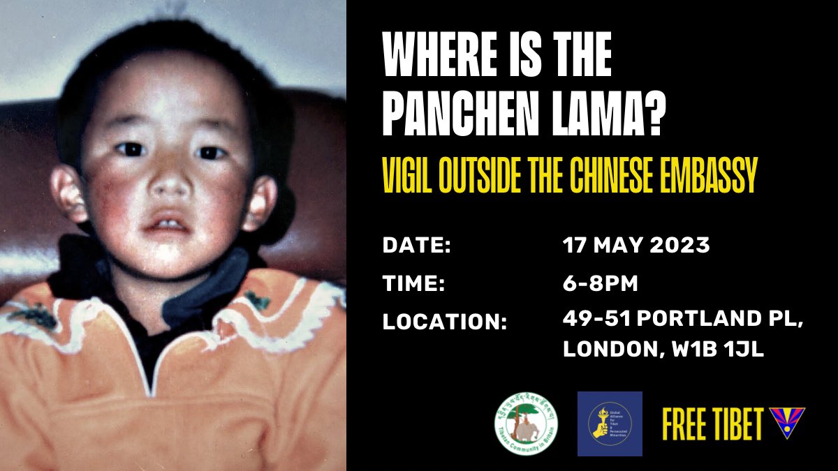 freetibetorg's tweet image. May 17 marks the day the young #PanchenLama was kidnapped by the #Chinese Government at the age of six without a trace. It has been 28 years and no one has seen or heard from him or his family.