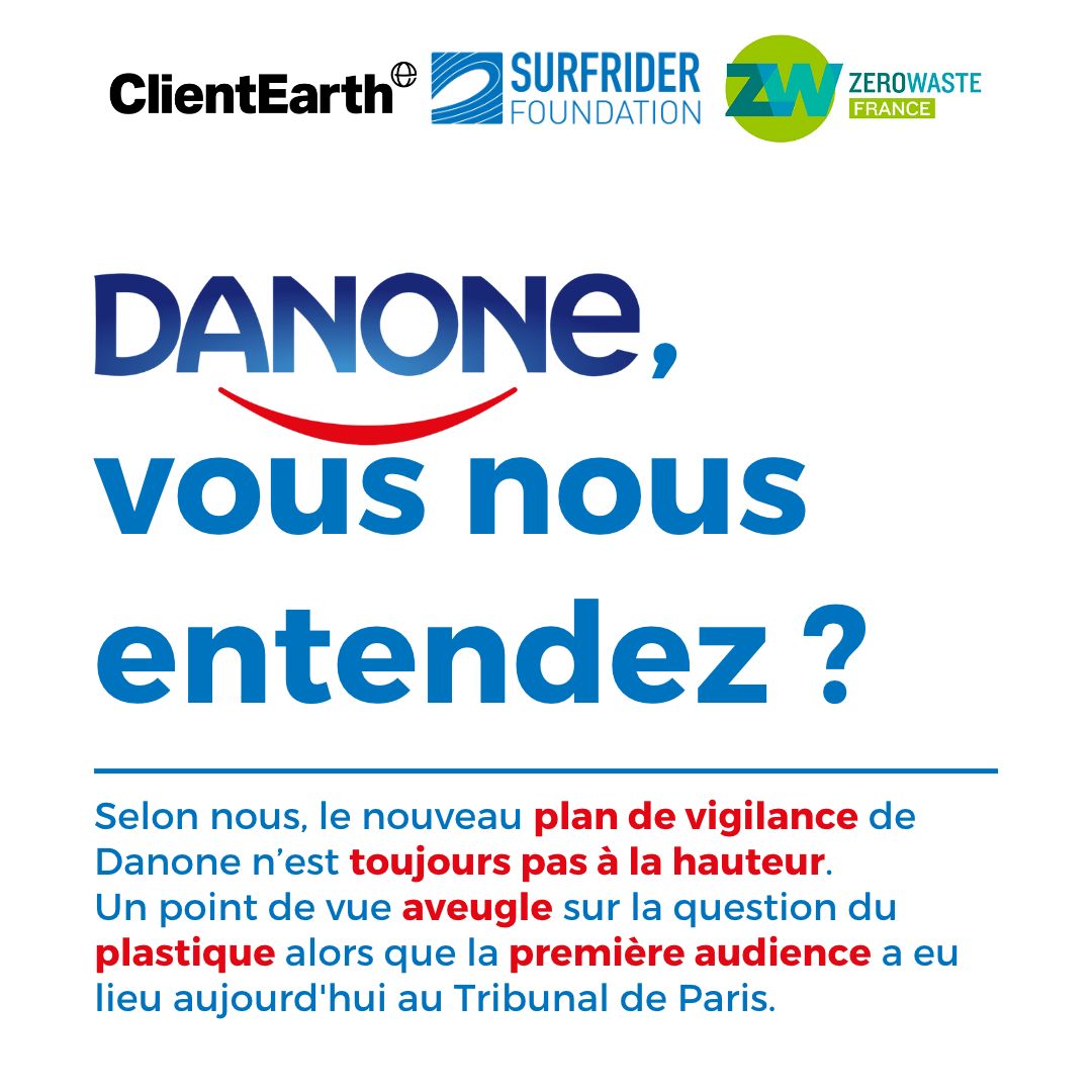 surfriderfrance's tweet photo. #Deplastification 🚨 | La première audience au Tribunal Judiciaire de #Paris suite à l’assignation en #justice de @Danone pour non-respect du #devoirdevigilance pour leur utilisation de plastique a eu lieu aujourd’hui 🗓On vous explique ⤵️@SeattleAvocats #thread https://t.co/sGZvVGICi0