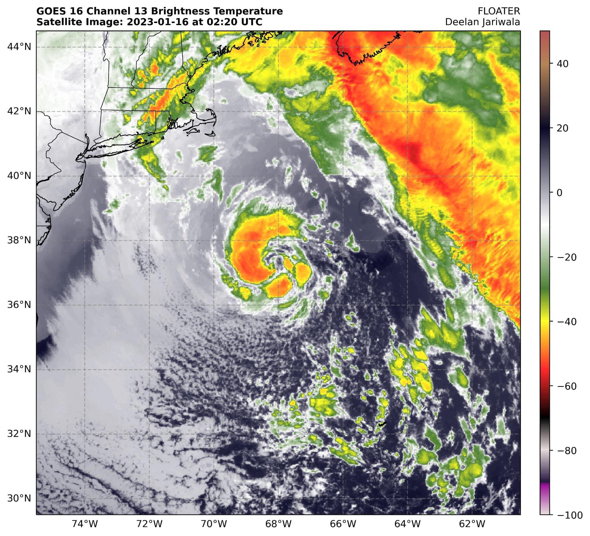 Garrett Harvey on Twitter "This is the unnamed subtropical cyclone