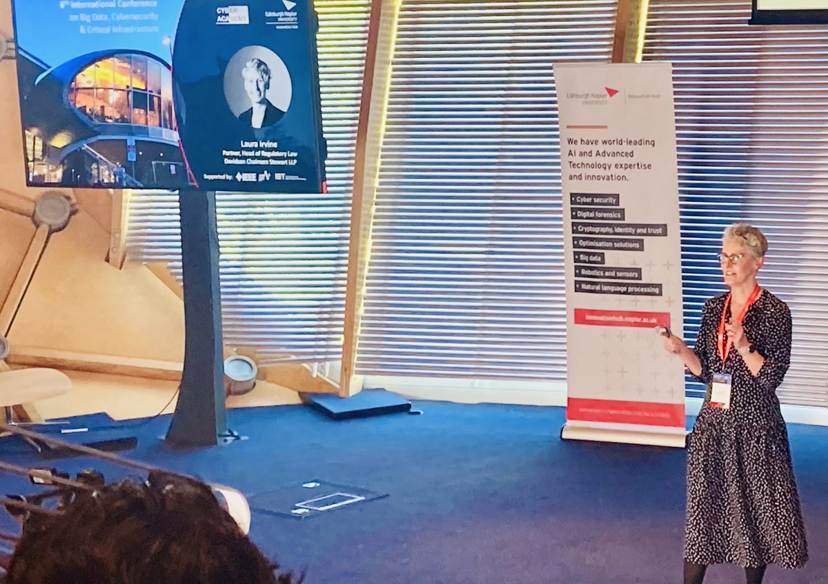 EdNapierRIE's tweet photo. ⚖️👩🏻💻 So interesting to get the legal perspective from @poshcrimescot on #AI, #ChatGPT & the challenges it can present to #GDPR & #DataProtection & consent.
#BigData23 💥 https://t.co/s5wOgezX2P