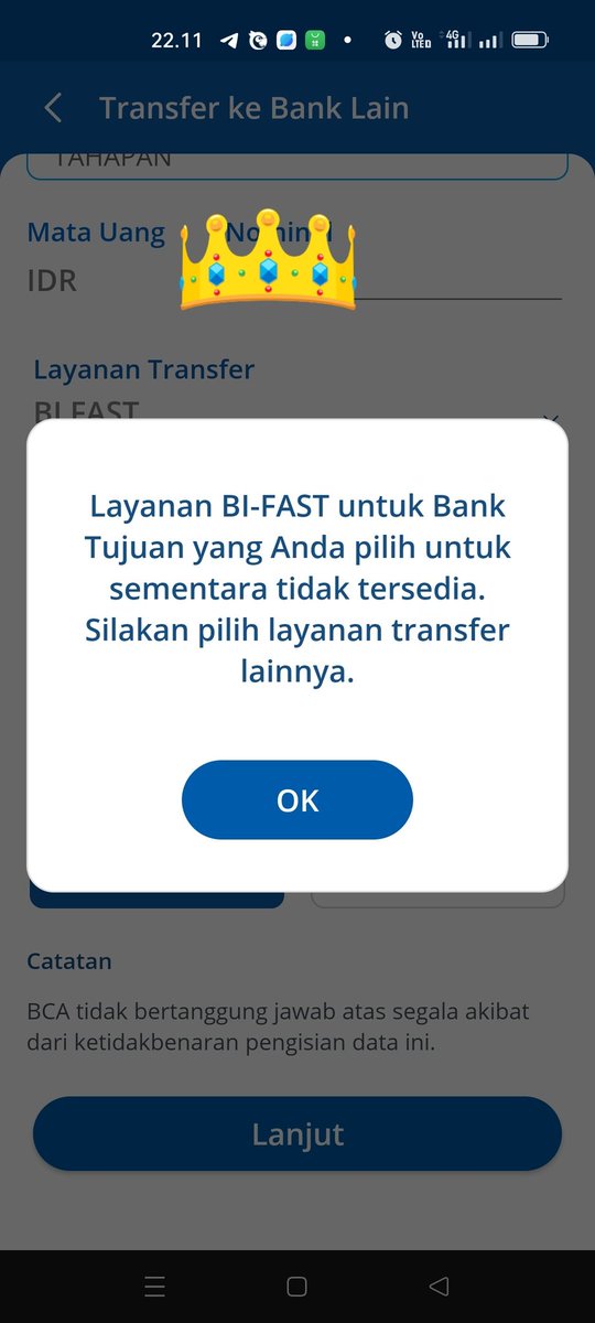 ronijaa's tweet photo. @bankbsi_id Parah @bankbsi_id berhari hari sampai sekarang, coba transaksi menggunakan lain bank saja juga tidak bisa. https://t.co/RF4BK6J4Ye