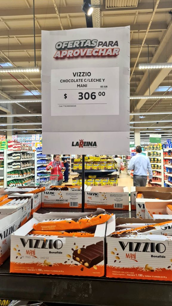 PreciosRosario2's tweet photo. #PaseandoPorElSuper 🛒👫

💰 $46,00 Yogur #Manfrey
💰 $306,00 Maní con chocolate #Vizzio
💰 $998,00 Bombones #Arcor

📍 @super_lareina (Oroño)

#FotoTestigo 📸 https://t.co/K4hzh4HgDs