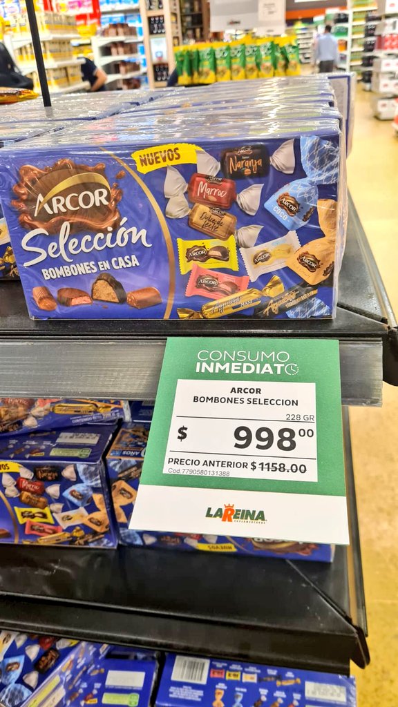 PreciosRosario2's tweet photo. #PaseandoPorElSuper 🛒👫

💰 $46,00 Yogur #Manfrey
💰 $306,00 Maní con chocolate #Vizzio
💰 $998,00 Bombones #Arcor

📍 @super_lareina (Oroño)

#FotoTestigo 📸 https://t.co/K4hzh4HgDs