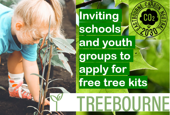 Schools and youth groups across Eastbourne can apply for free tree planting kits from Treebourne in partnership with Lottbridge Golf Club. The initiative is helping Eastbourne to become carbon neutral by 2030. Apply by 23 June buff.ly/3BiMiAs #CarbonNuetral