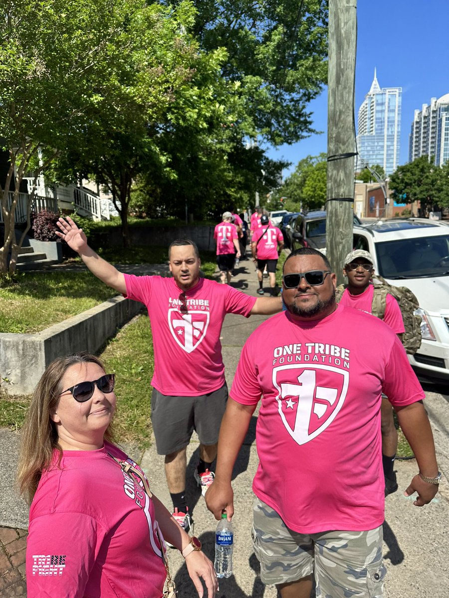 Carry the Load walk in Raleigh, NC. One Tribe Foundation! SMRA + T100 + Express Stores come together! 💪🏼 @TMobile #MilitaryAppreciationMonth 🇺🇸🫡