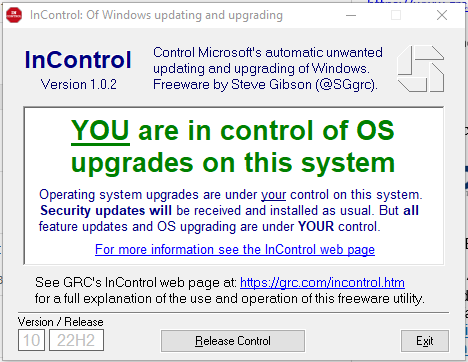 jasrasr's tweet photo. @SGgrc I have come across many comps that have started the W11 download/install via WU. I immediately go grab your InControl but I think by that time, it's too late. This comp actually failed due to lack of TPM 2.0. Thank you for the awesome tool! https://t.co/cPTRLvIimi https://t.co/2ZKwtgELXm