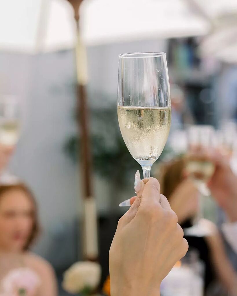 Cheers to another great weekend! 🍾 

Planning + Design + Florals: @burlapandbordeaux
Photography: @redamancyphotofilm
Linens: <a href="/dreamsamerica/">Dreams America Linen</a>
DJ: @alekseichebeliuk
Cake: @chefsvengarrett

#weddingcelebration #weddingcelebrations #wedding_celebration #weddingcelebrations🎉 #wed…