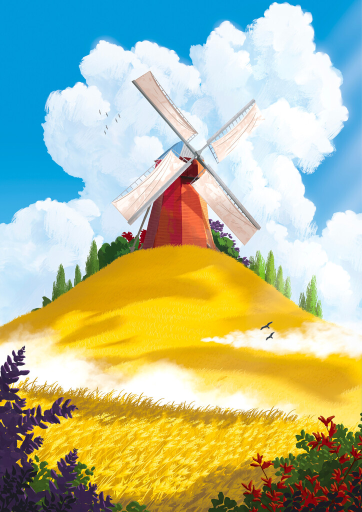 BirdsForScale's tweet image. Windmill by Thomas Arnaud
