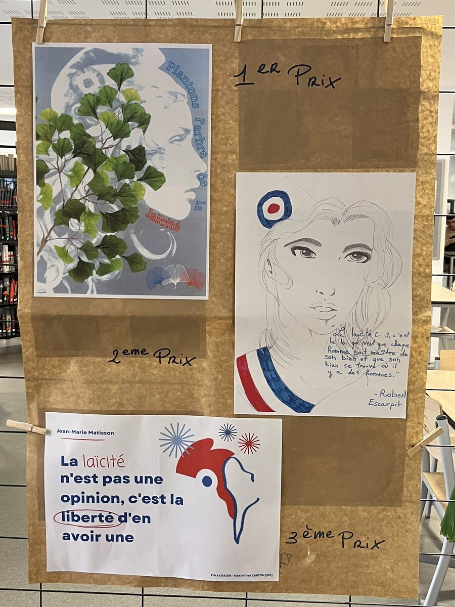 Une journée ordinaire aux lycées Albert Londres: concours d’affiches Laïcité #projets#valeur