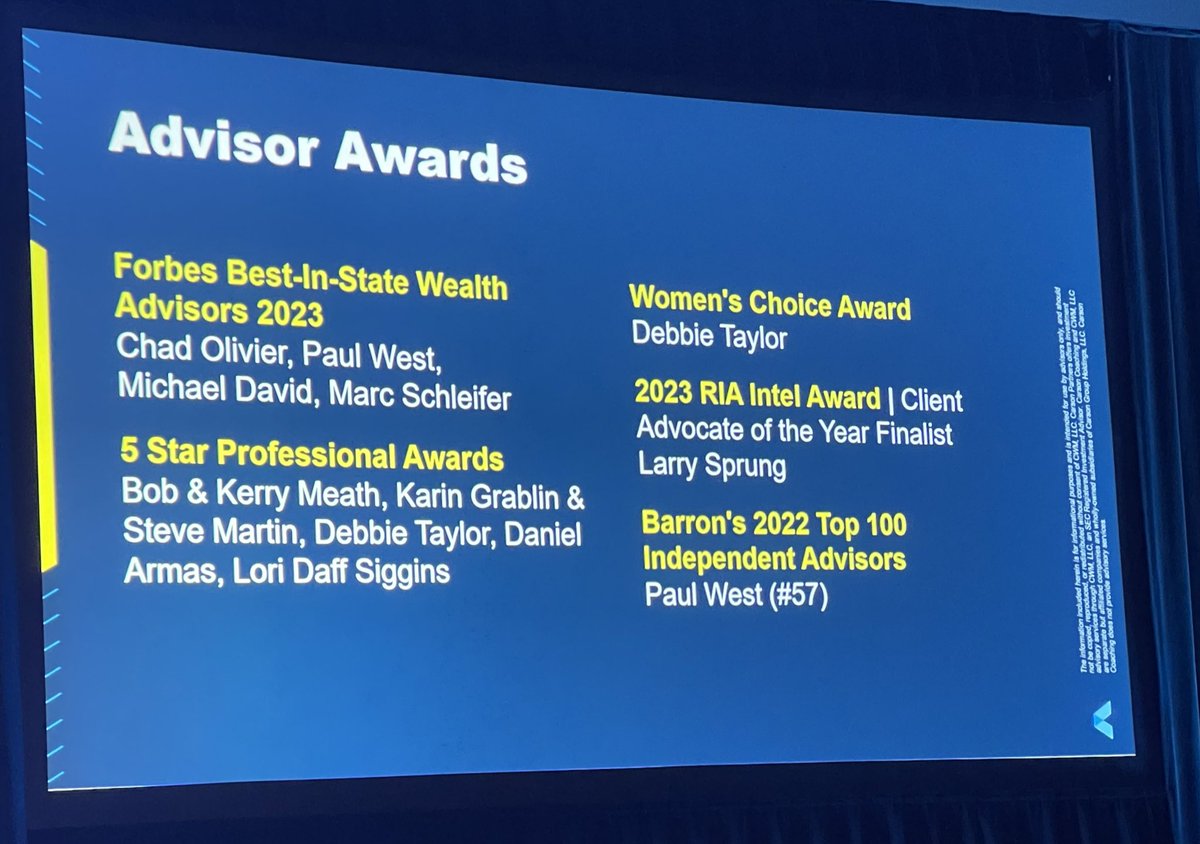 MitlinFinancial's tweet image. Carson Partners making an impact …

#FindYourFreedom #LifeAtCarson @CarsonGroupLLC