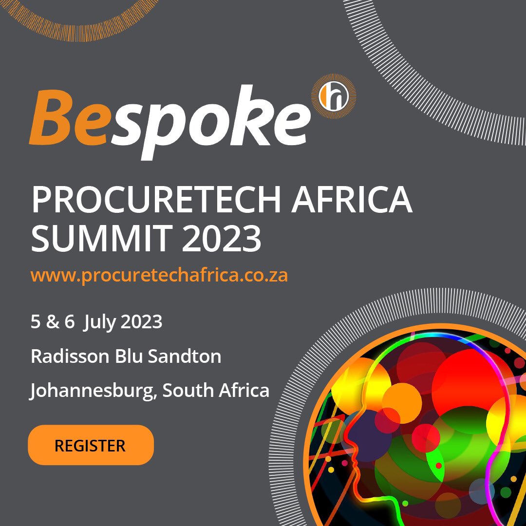 ProcuretechAF's tweet photo. Here is the link to the event Registration Form: https://t.co/4WID8hbkmL

Extra Early Bird special ends tomorrow Friday, 12 May!

#procurement #ai #traveltech #supplychain #digitization #sourcetopay #digitalsupplychain #blockchains #digitalprocurement https://t.co/eZTZVfBxyP