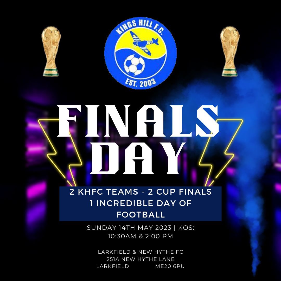 KingsHillFC1's tweet image. It’s the Maidstone Minor League finals on Sunday featuring both our U16 and U18 Colts. Please come along to cheer the lads on if you’re free. 💛⚽️💙