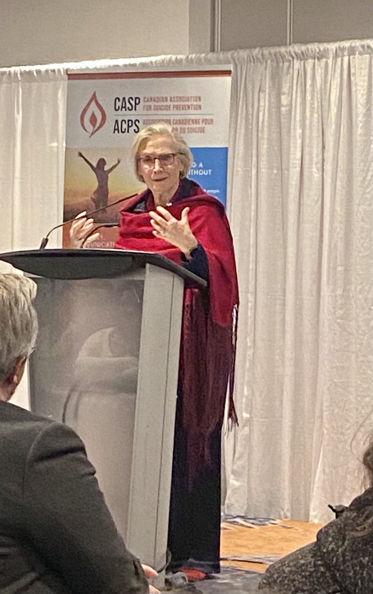 Really appreciate Minister ⁦<a href="/Carolyn_Bennett/">Carolyn Bennett</a>⁩ ‘s continued advocacy and action for suicide prevention - attending the Canadian Association for Suicide Prevention conference in Halifax