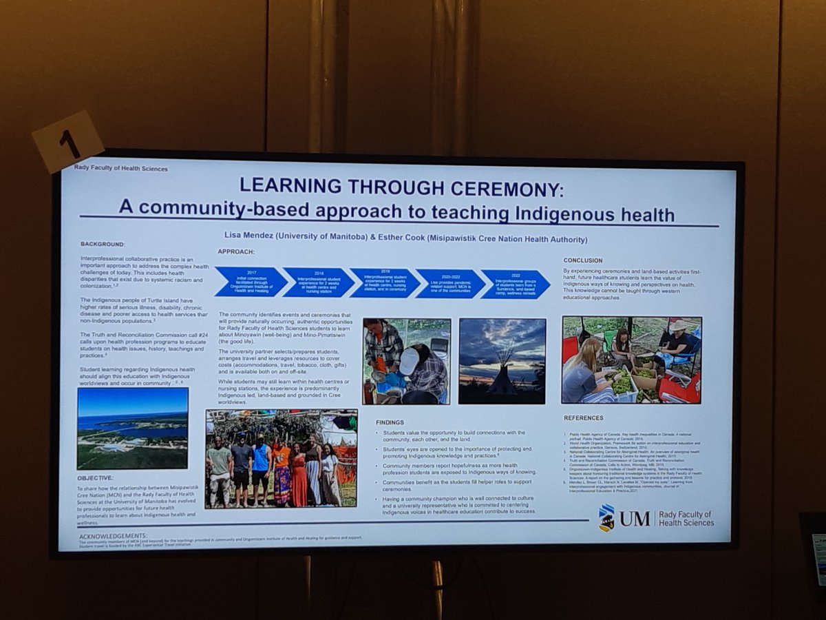 CAOT_ACE's tweet photo. Learning through ceremony: A community-based approach to teaching Indigenous health by Lisa Mendez and Esther Cook  #CAOT2023 https://t.co/BNflYK46rv