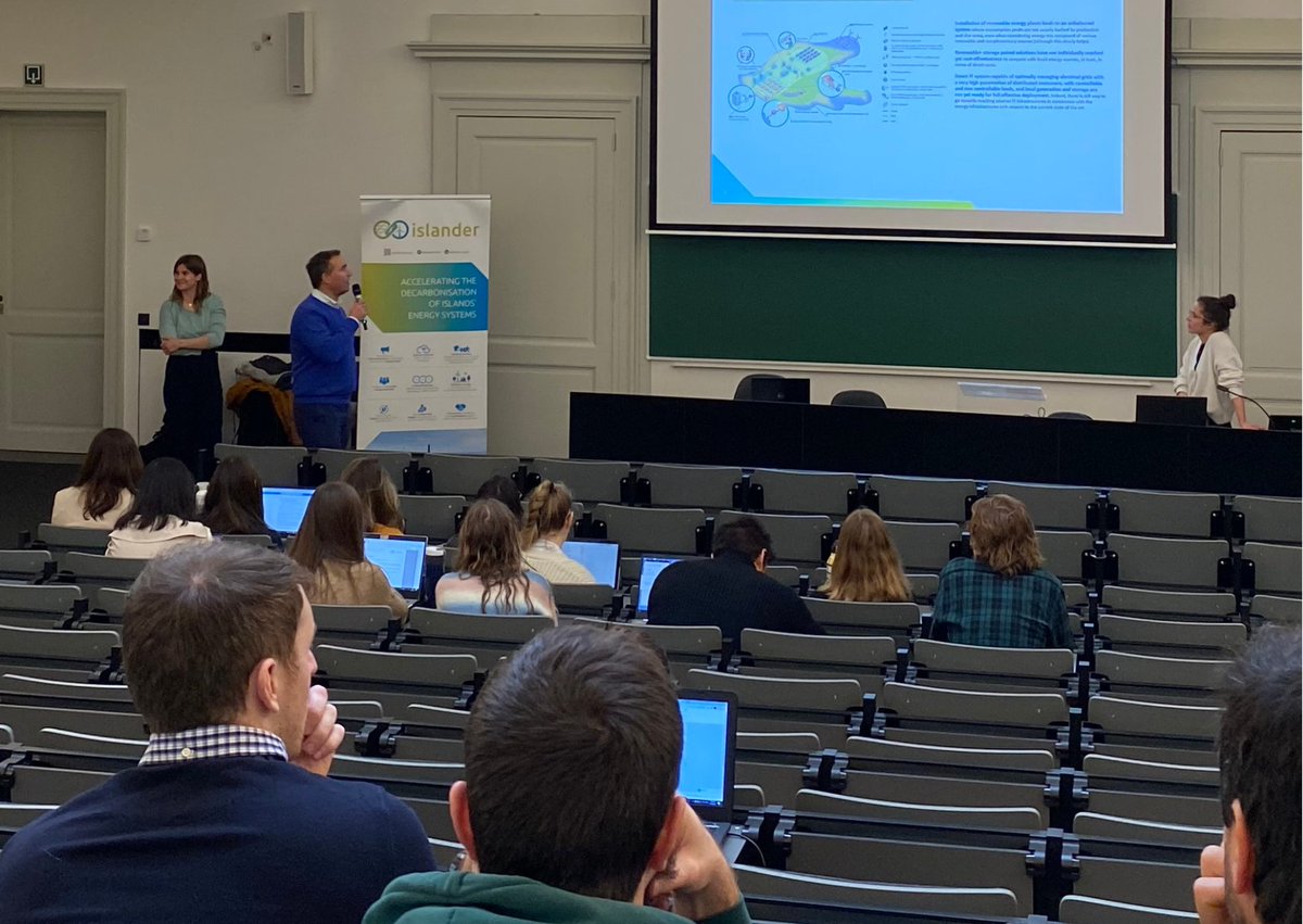IslanderH2020's tweet photo. We had the chance to present #ISLANDER during a university lecture at the #GeneralAssembly in #Leuven.
We invited the students to brainstorm a storyline for our #projectvideo and many creative ideas emerged from this.
Thanks to @KU_Leuven and the students for the opportunity! https://t.co/Q1MXsRZEkr