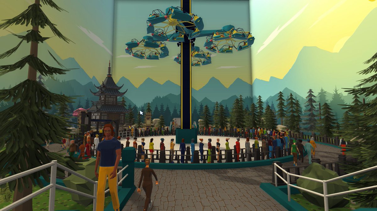 indoorlands's tweet photo. Custom Ride (STEAM Workshop) &amp; High Ride (Winter Update) side by side. Which one would you prefer?

#amusementpark #simulationgame #carnivalthrills #carouselcraze #thrillride #madewithunity #indiegamedev #unity3d #blender3d #gaming #indiegame #gamedev #retrogaming #indiegamedev https://t.co/O2pFcALjH2
