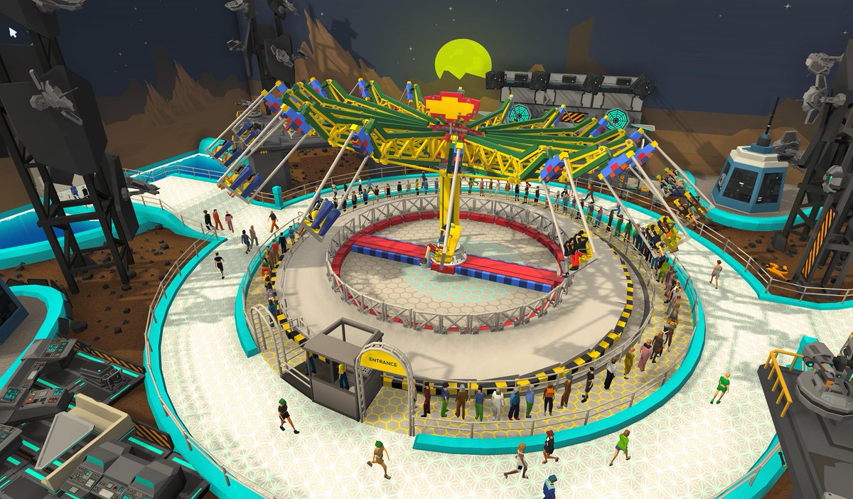 indoorlands's tweet photo. Custom Ride (STEAM Workshop) &amp; High Ride (Winter Update) side by side. Which one would you prefer?

#amusementpark #simulationgame #carnivalthrills #carouselcraze #thrillride #madewithunity #indiegamedev #unity3d #blender3d #gaming #indiegame #gamedev #retrogaming #indiegamedev https://t.co/O2pFcALjH2