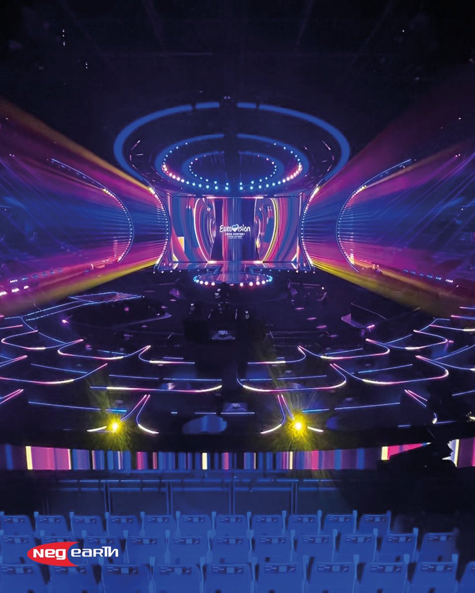 NegEarthLights's tweet image. 2 days until the big final! Who’s excited? 

Credits: Tim Routledge 

#eurovision #EUROVISION2023 #EurovisionSongContest #lighting #liveevents