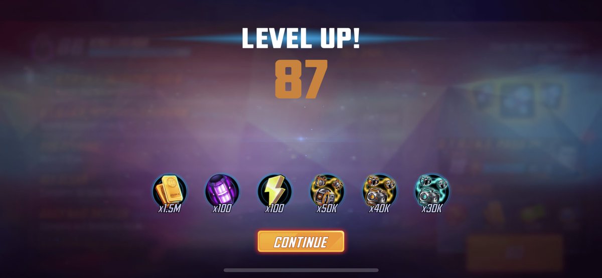 KingLugash's tweet photo. Woo!  I made level 87 on  #MarvelStrikeForce #MarvelSF @MarvelStrikeF https://t.co/VDqWgEBKmz