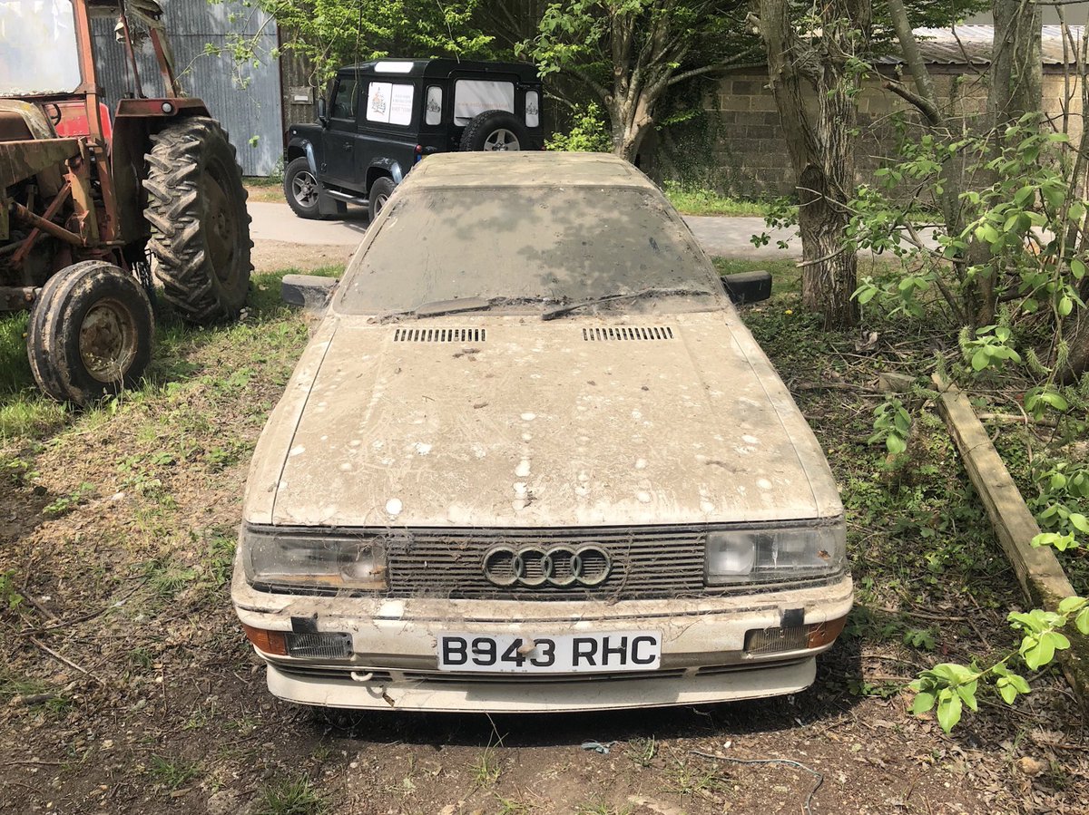 NutleySports's tweet photo. #throwbackthursday to when we discovered this 1985 Audi Quattro 10v that had spent almost two decades in a Sussex barn.
#audi #audiquattro #audiurquattro #audib2 #restorationproject #barnfind #fireupthequattro #audiquattroworld #audiheritage #quattroworld #nutleysportsprestige https://t.co/n2YG4roP1C
