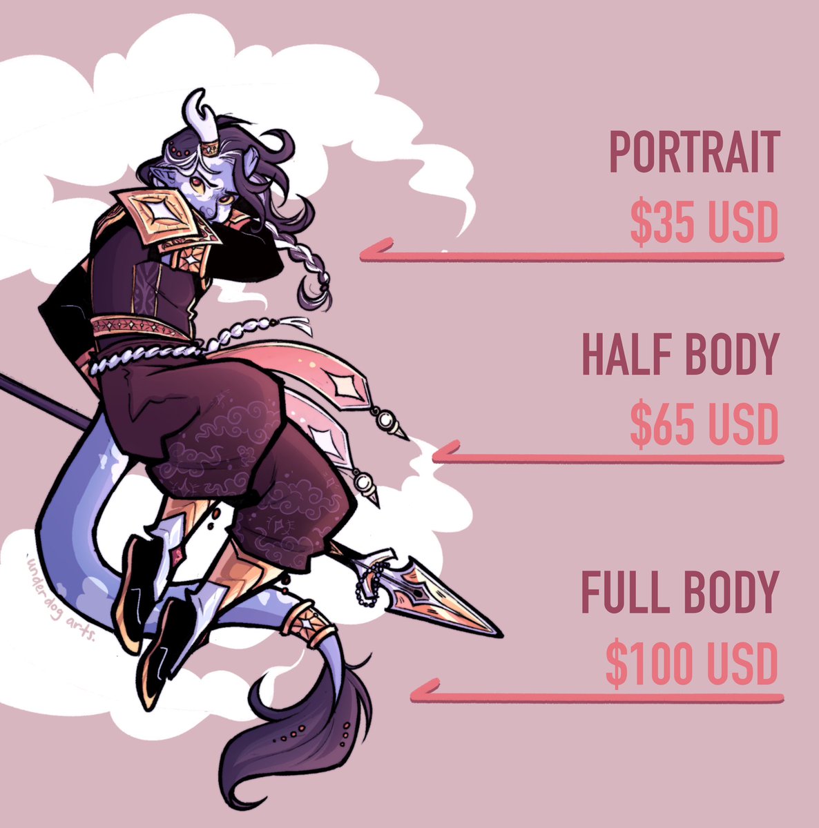 _underdogarts's tweet photo. Opening up commissions for the summer! I’m looking for a job rn so grabbing one helps me alot!! 💙 #artist #commissions #CommissionSheet #digitalart #dndartist https://t.co/2o9TKbRlKX