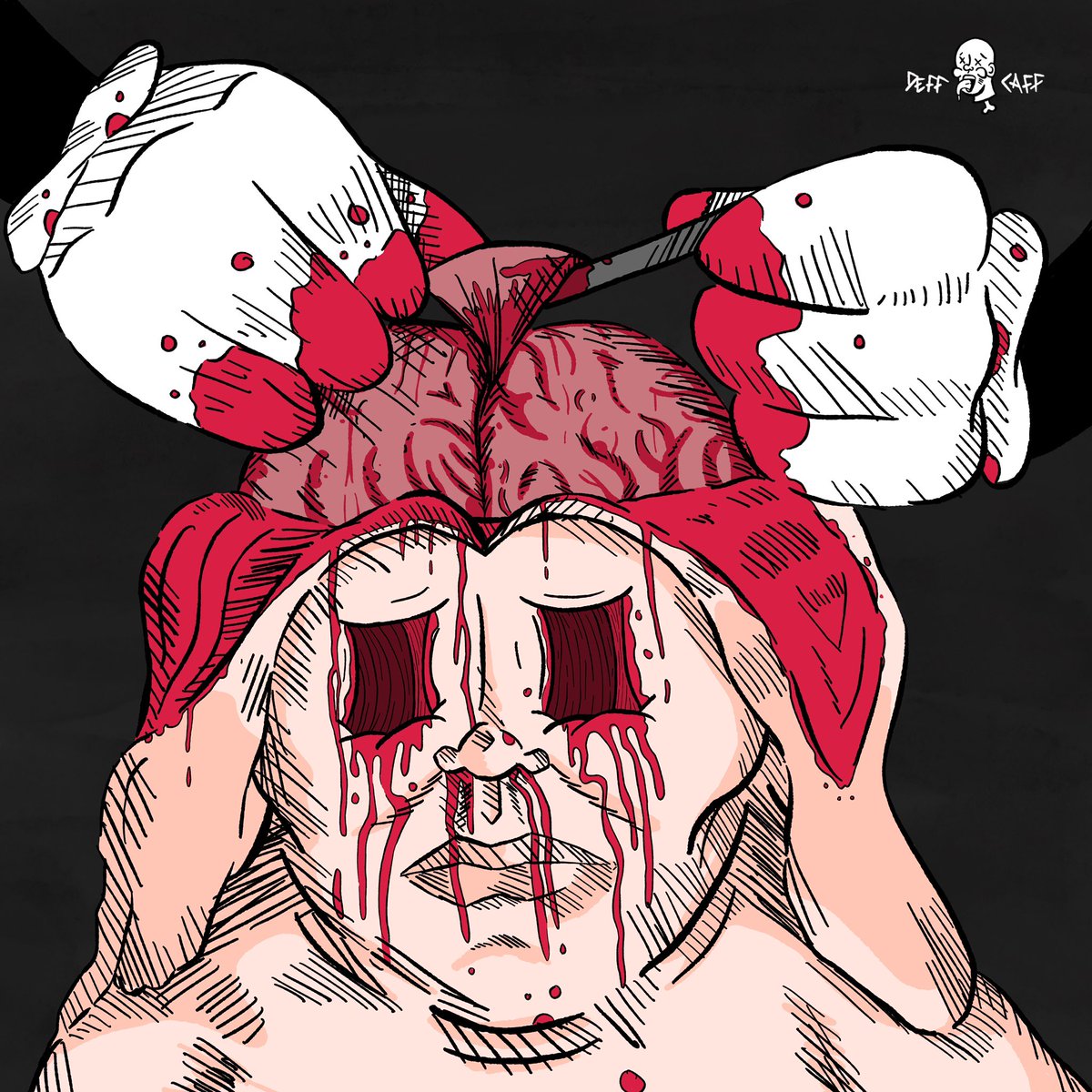 CaffDeath's tweet photo. Dissection 

#bodyhorror #horrorart #rubberhose https://t.co/yEXzjSom2C