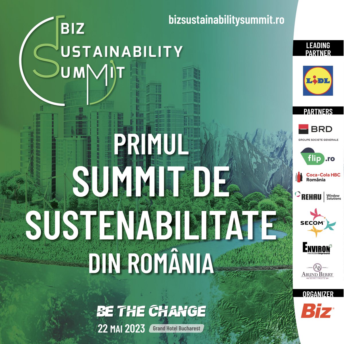 toaderpaun's tweet photo. Be the change!
Primul summit de sustenabilitate din România este pe 22 mai
Pentru că viitorul este verde sau nu mai este deloc!
Detalii despre summit, program si invitati aici: https://t.co/QRenjwr9Hw
Ne vedem la Biz Sustainability Summit!
#bizteam #bizsustainabilitysummit https://t.co/xhBhvXNNjX