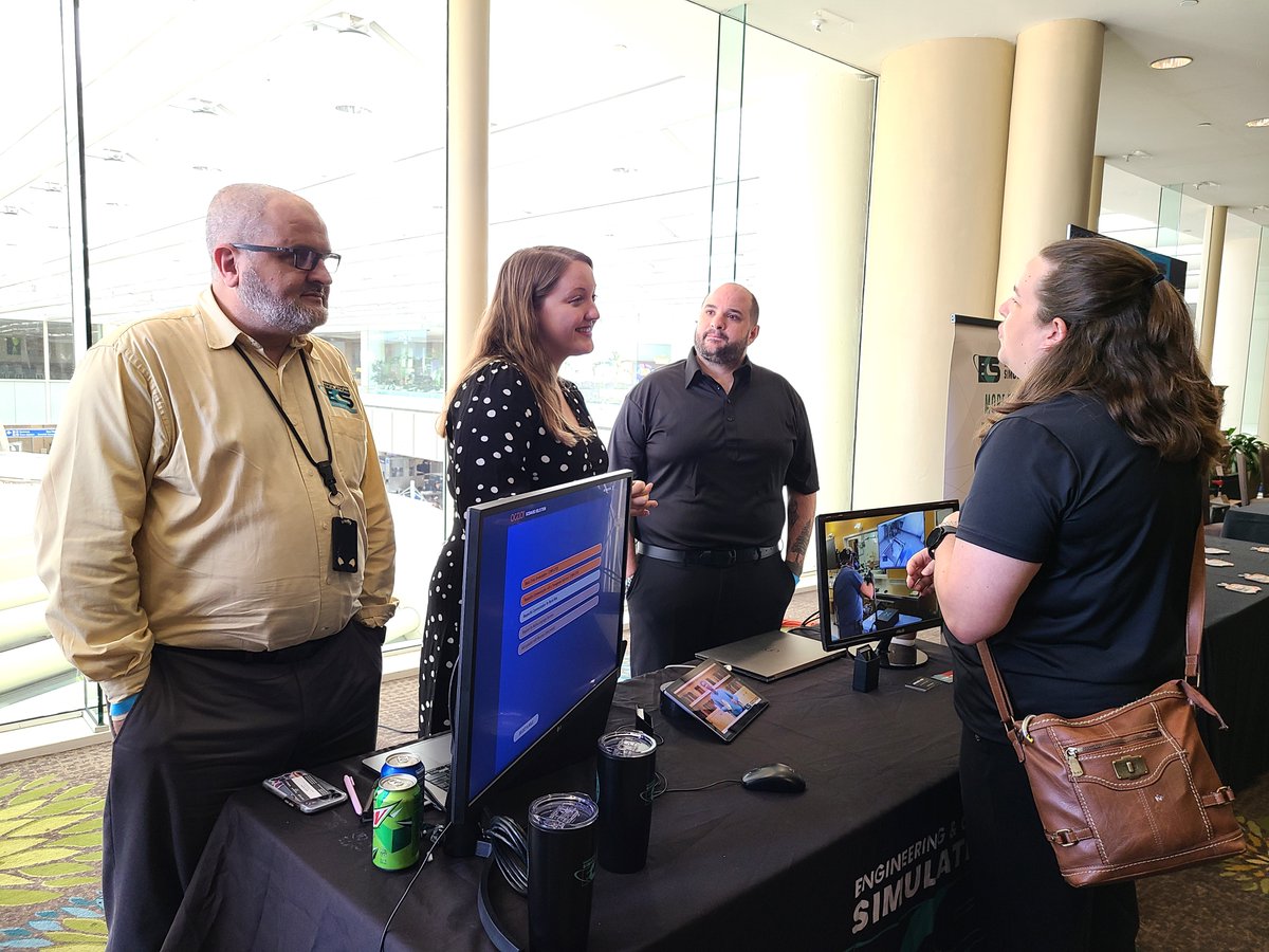 WaymonArmstrong's tweet photo. We’re #ECSProud to support the Florida Simulation Summit! Thank you to everyone who stopped by to see our simulation of the Orange County Empathy Learning and Occupational Training (OCELOT) yesterday. https://t.co/5w0cFOBdce