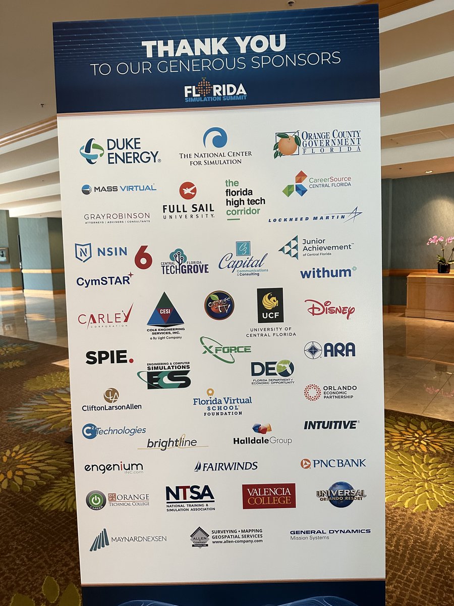 WaymonArmstrong's tweet photo. We’re #ECSProud to support the Florida Simulation Summit! Thank you to everyone who stopped by to see our simulation of the Orange County Empathy Learning and Occupational Training (OCELOT) yesterday. https://t.co/5w0cFOBdce