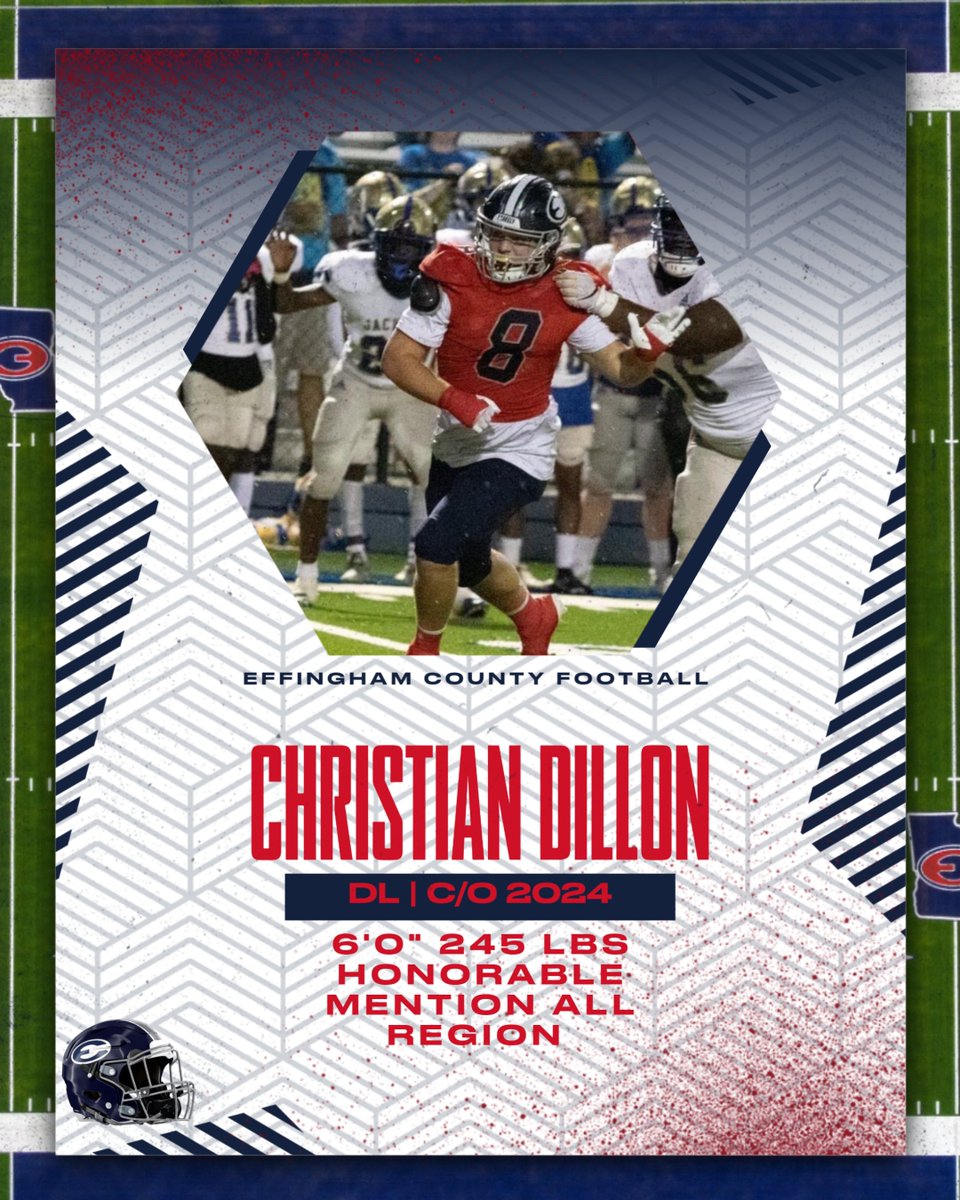 TRENCH WARRIOR!!! IMPOSIBLE TO BLOCK UP FRONT! GREAT GRADES, AMAZING HUMAN BEING <a href="/cdillon_05/">Christian Dillon</a> IS READY TO PLAY NEXT LEVEL BALL!!! <a href="/RecruitTheHam/">RecruitEffingham</a> <a href="/RecruitGeorgia/">Recruit Georgia</a> hudl.com/profile/145054…