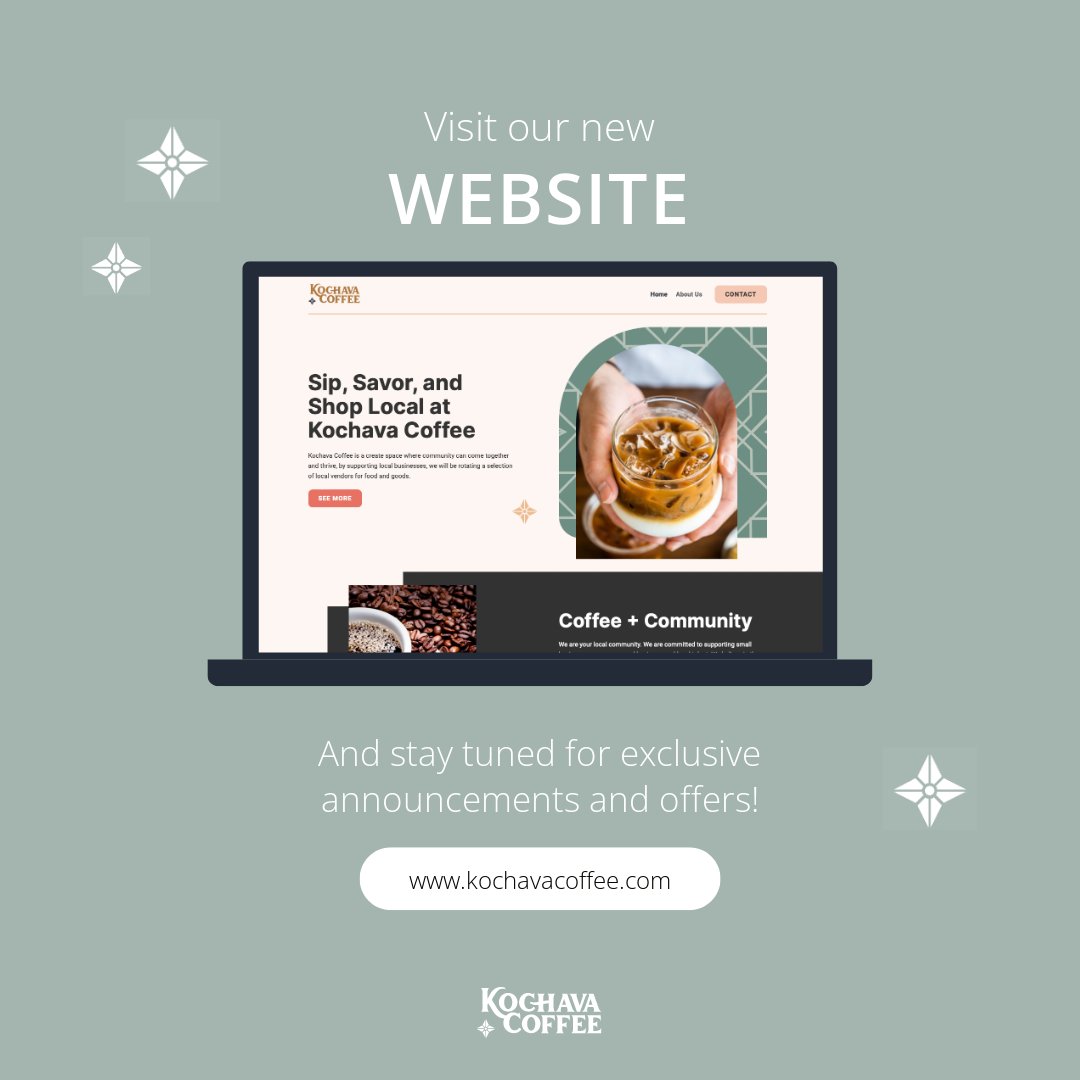 ✨✨ Our website is LIVE! ✨✨

Check out our website and learn more about Kochava and our mission! Go to the About Us section to learn more about our founders Tashiara and Tyrece! 

Go to our website here: ☕ Kochava Coffee hubs.li/Q01PwWF-0