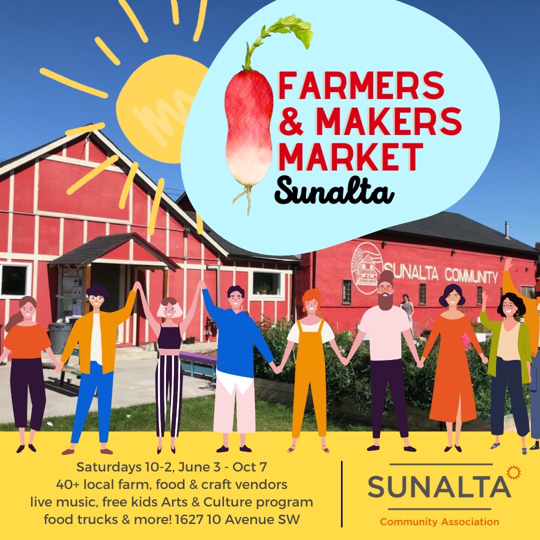 ☀️📣Saturdays in Sunalta are about to become your new favourite! Our Alberta Approved Farmers Market opens June 3 for the 2023 summer season!

#yyc #ward8yyc #abfarmersmarket #sunalta <a href="/SunaltaYYC/">Sunalta Community</a>