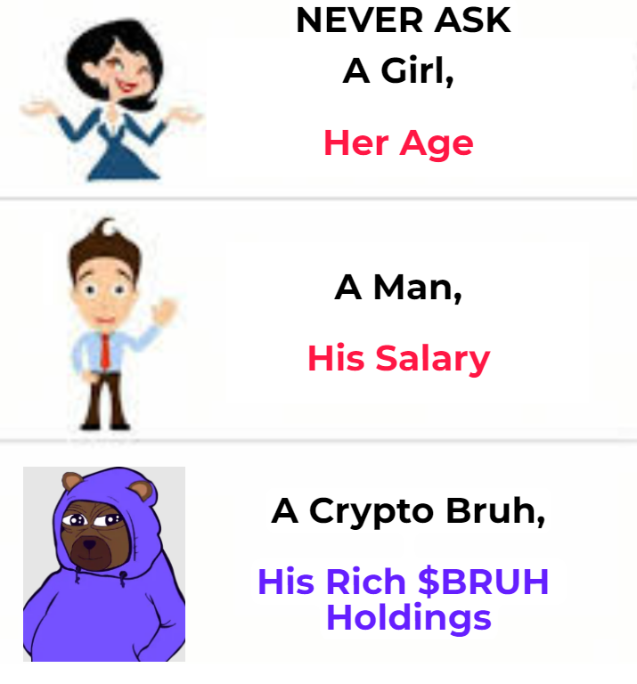 CrypalAD's tweet photo. @BruhArb $BRUH is rich https://t.co/e4n74buAwv