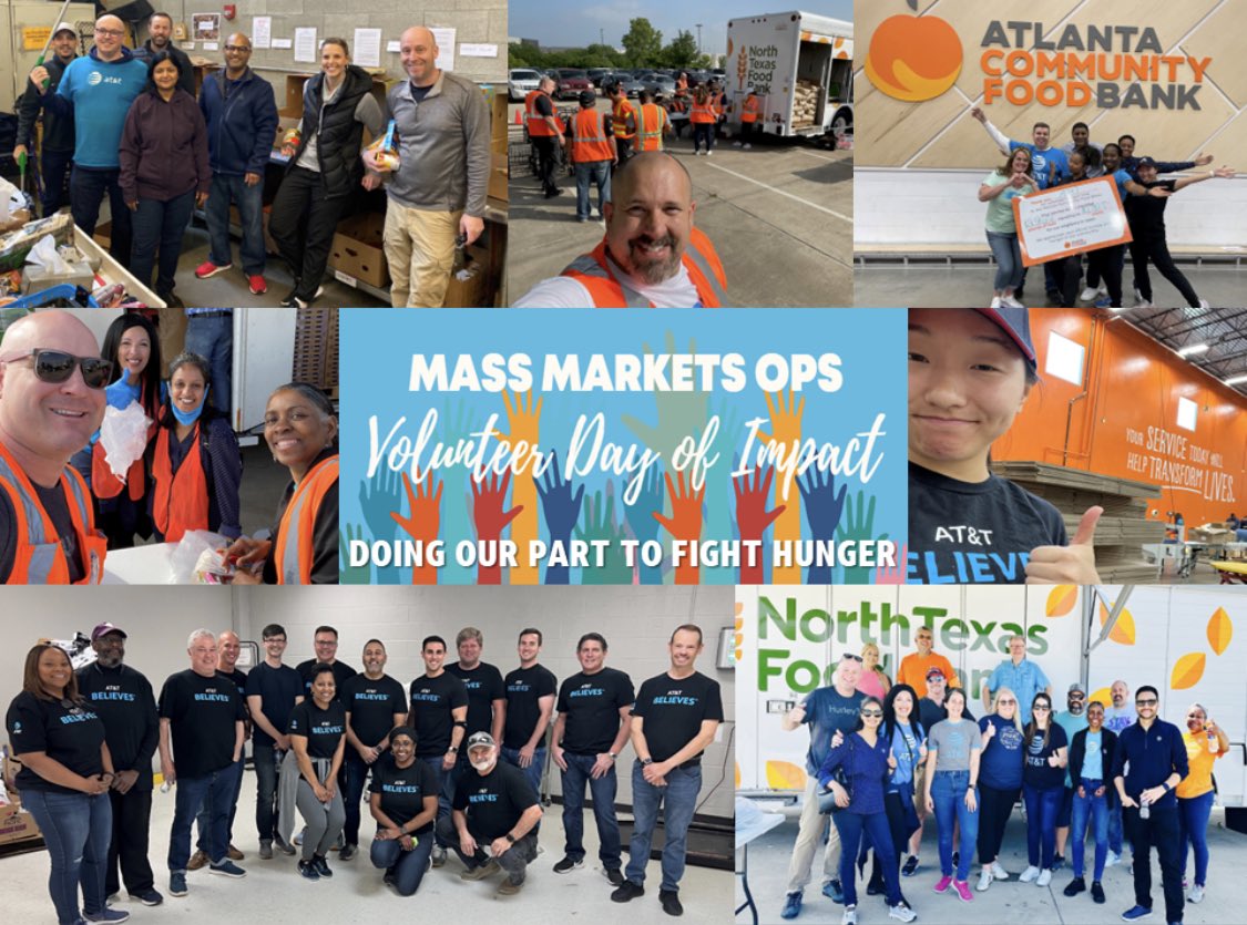 Thank you to everyone who took time to volunteer at our on-site locations last week! Love the pics showing how you supported!

Didn't get a chance to participate last week? No worries, we are celebrating all month long so there's still time to volunteer at your local food bank!