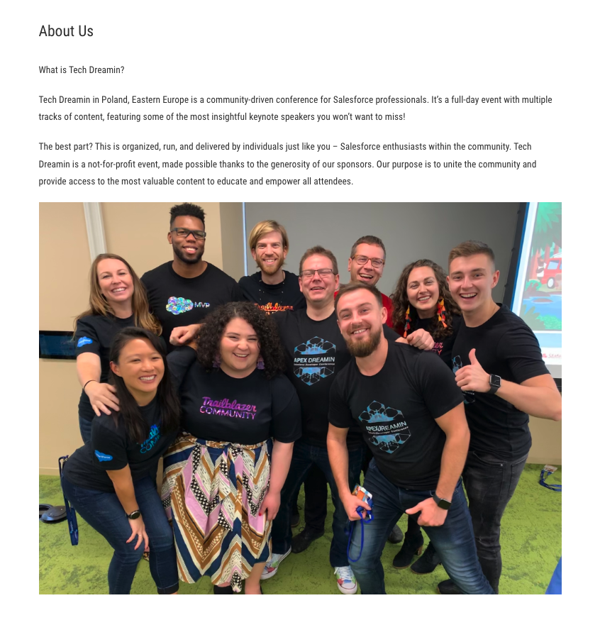 TechDreamin (@tech_dreamin) on Twitter photo 📣 Exciting news!
Now we're Tech dreamin' and hard at work on our upcoming event. Despite challenging times with Covid and War in Ukraine, we're determined to bring the <a href="/salesforce/">Salesforce</a> conference to Eastern Europe soon!
Stay tuned😉 📣 Exciting news!
Now we're Tech dreamin' and hard at work on our upcoming event. Despite challenging times with Covid and War in Ukraine, we're determined to bring the <a href="/salesforce/">Salesforce</a> conference to Eastern Europe soon!
Stay tuned😉