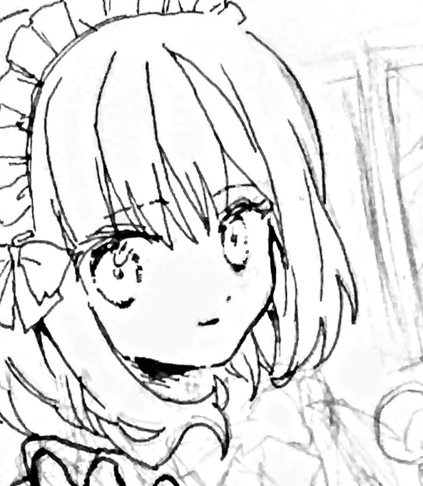 poi! メid さん. 御器谷 描いてはいる ‥‥ 😑