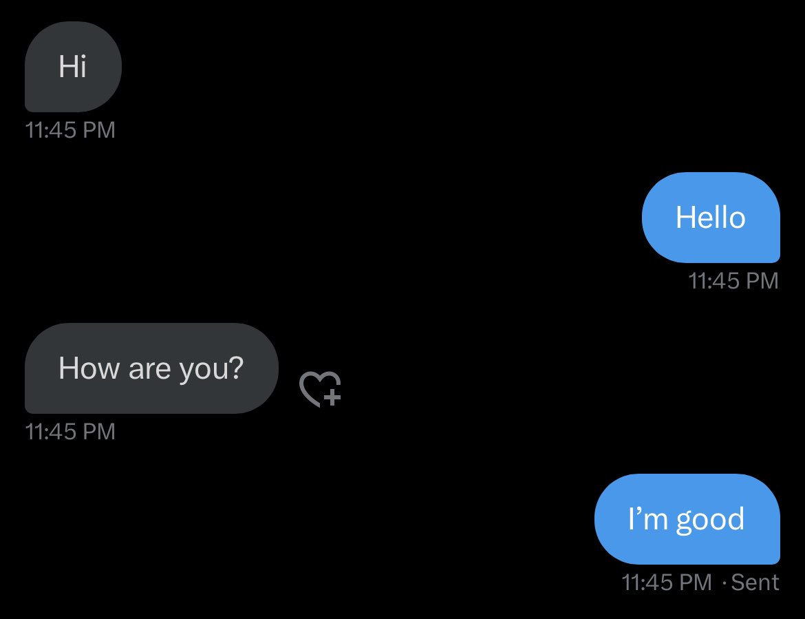 Kangazeroo's tweet photo. Hello

This will be a thread on tips, dos and don’ts on how to introduce yourself and start conversations via Twitter or any other messaging platform :)

I’ve seen a lot of discourse on the “hi” messages some of us get and want to help those struggling to make connections https://t.co/WRJQB070N1