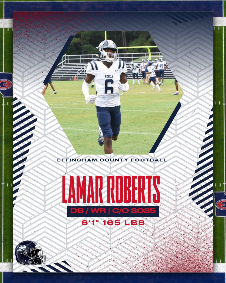 SPEED FOR DAYS!!!!! CAN COVER ANYONE, AND CAN RUN BY ANYONE ON A ROUTE!! GREAT GRADES, HARD WORKER, AND READY FOR A BREAKOUT JR. SEASON! <a href="/LamarRo93593669/">Lamar Roberts</a> <a href="/RecruitTheHam/">RecruitEffingham</a> <a href="/RecruitGeorgia/">Recruit Georgia</a> #WRU