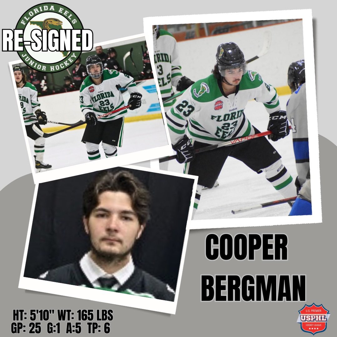 FloridaEels's tweet photo. π¨π¨Bergy Is Back π¨π¨
Florida Eels are thrilled to announce the re-signing of Cooper Bergman. Bergman joins this Eels this year for his second season π₯
π Welcome Back, Cooper ππ #fleels https://t.co/K0oOixzYks