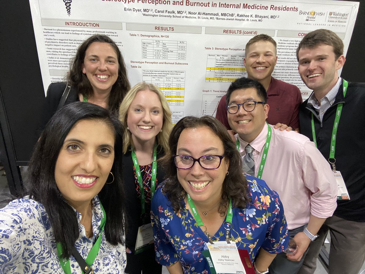 🎉🥳🥼🩺📚Such a treat to cheer on the amazing @WUDeptMedicine residents representing @WashUIMRes! #MedEd #SupportTrainees @SocietyGIM #SGIM23