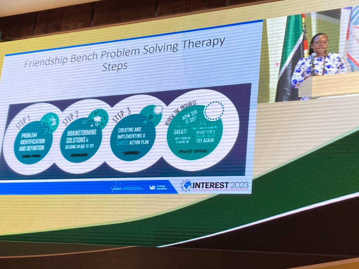 @PrimNyamayaro speaking about @friendshipbench intervention and the importance of mental health programmes for people living with HIV, in Maputo at the @INTERESTconf 🇿🇼
