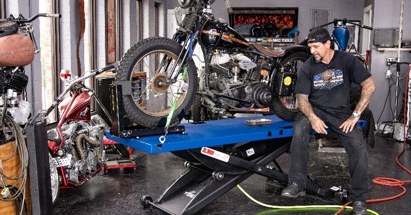 Our motorcycle lifts are the absolute best you can buy. Made in America, right here in Marshalltown, Iowa.  Our SL series bike lifts have two models; the SL-3090 and the SL-3086. Both have 30' wide tops, rear wheel drop-out, and a lift capacity of 1,200 lbs
Call 844-957-1502