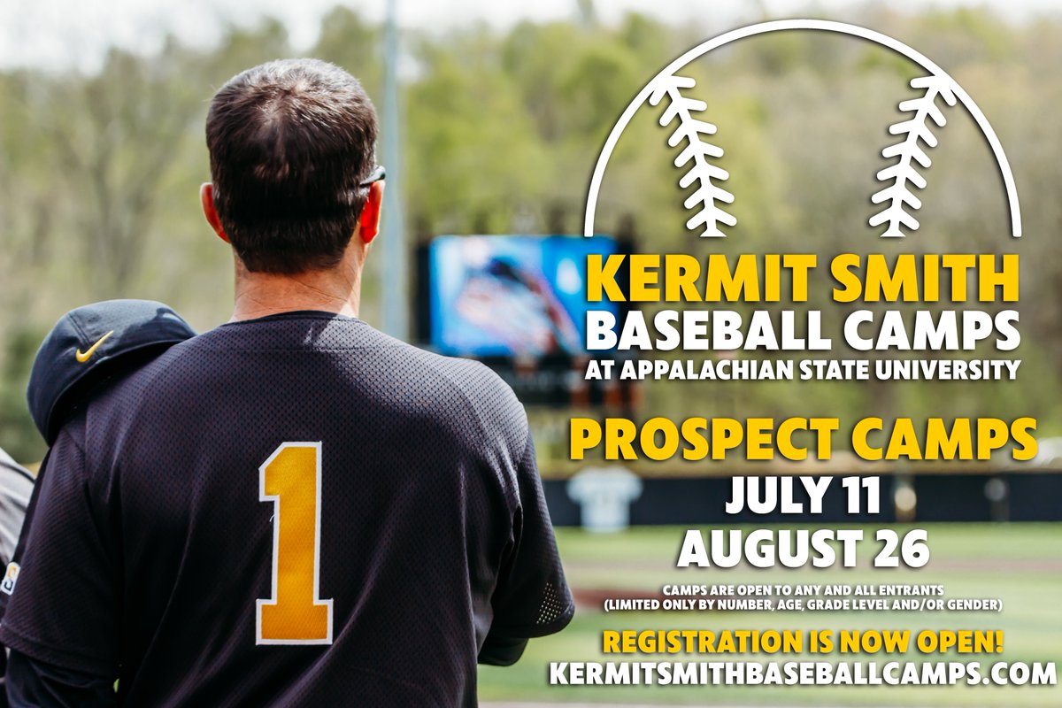 Registration is now OPEN for Prospect Camps!  We will have two sessions: July 11 and August 26

You can register today at kermitsmithbaseballcamps.com !