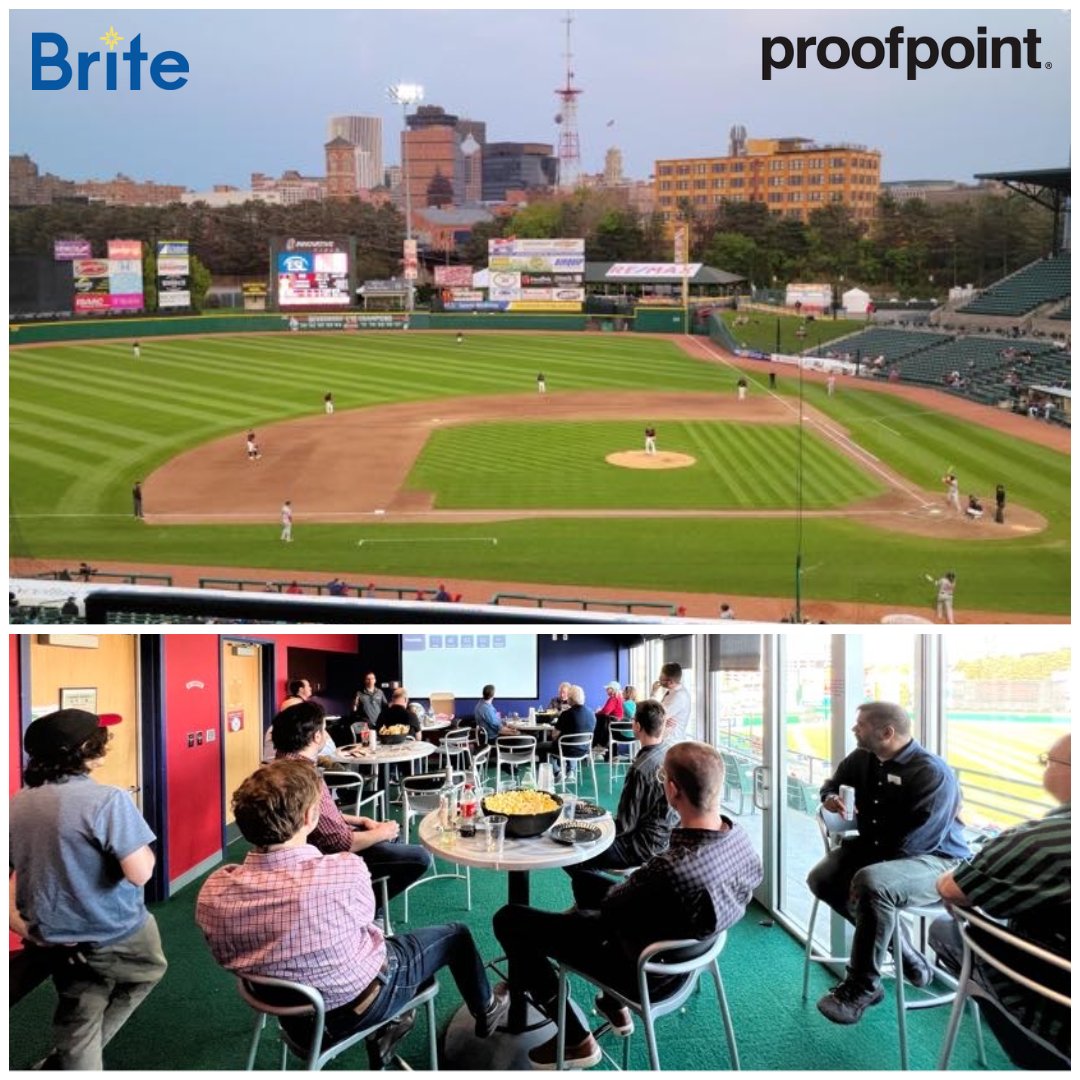 TheBriteTeam's tweet image. Brite had a great event last night with @Proofpoint at the @RocRedWings game ⚾

#BriteProtect #CIS #InformationProtection #CyberSecurity