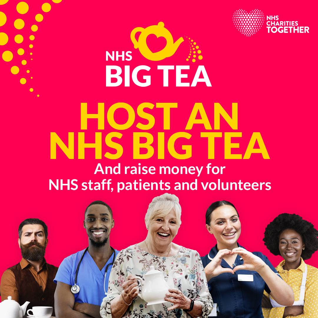 The #NHSBigTea is the perfect way to bring colleagues and patients together to celebrate the 75th birthday of the #NHS and raise money for NHS charities.

Find out more and get your free NHS Big Tea pack at nhsbigtea.co.uk. 
#NHS75 
#nhsteaparty